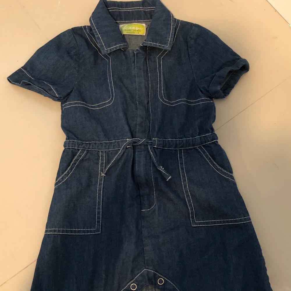 Kaavi James 6-12month baby girl Jean romper